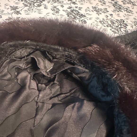 Persian Lamb Mink Collar 1950’s Evening Jacket Size Medium - Picture 11 of 11